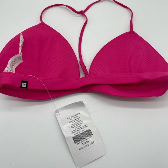 Fabletics Hot Pink Markey T-Back Sports Bra NWT - Picture 1 of 5